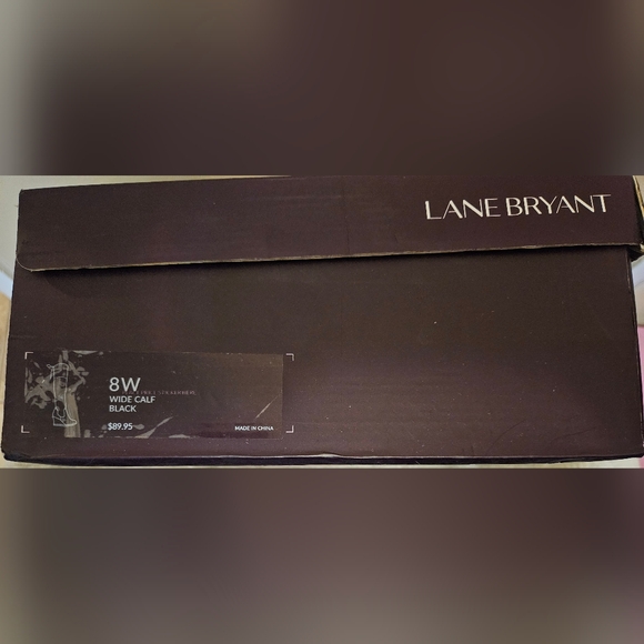 LANE BRYANT over-the-knee wedge boots size 8w - Picture 2 of 6